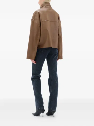 Remain Birger Christensen Zip-front Leather Jacket