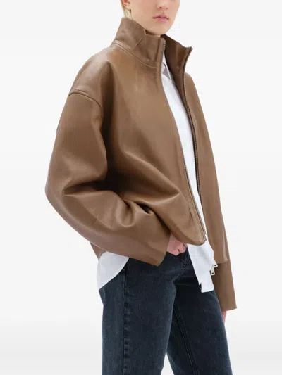 Remain Birger Christensen Zip-front Leather Jacket