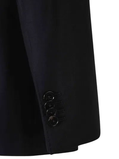 Scabal® Scabal Double-breasted Blazer In Black