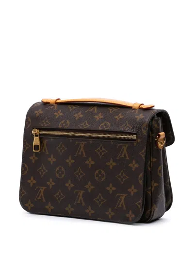 Pre-owned Louis Vuitton 2016 Monogram Pochette Metis Satchel