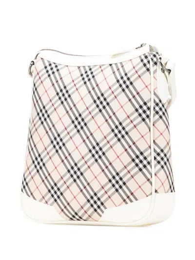 Pre-owned Burberry 2000-2017 Nova Check Canvas Crossbody Bag In Brown