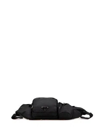 Pre-owned Prada 2013-2025 Tessuto Multi Pocket Belt Bag
