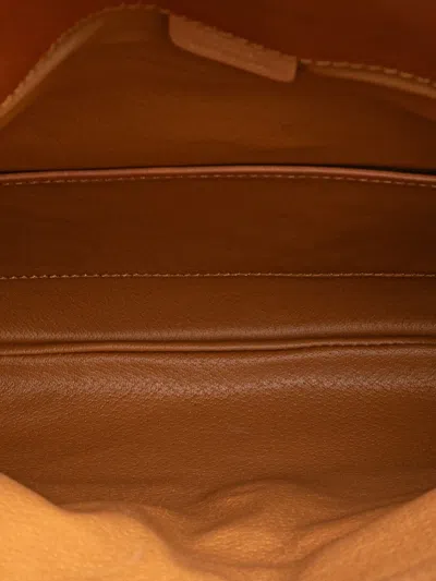 Pre-owned Celine 1991 Macadam Coated Canvas Clutch Bag In Brown