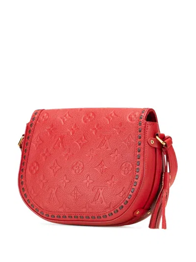 Pre-owned Louis Vuitton 2016 Monogram Empreinte Junot Crossbody Bag In Red