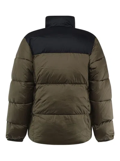 Columbia Logo Print Padded Jacket In Green