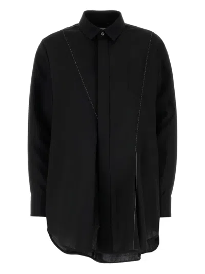 Sacai Black Long Sleeve Shirt