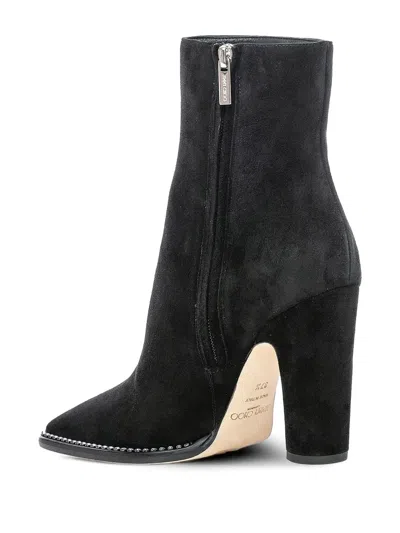Jimmy Choo Crystal-embellished Block-heel Boots