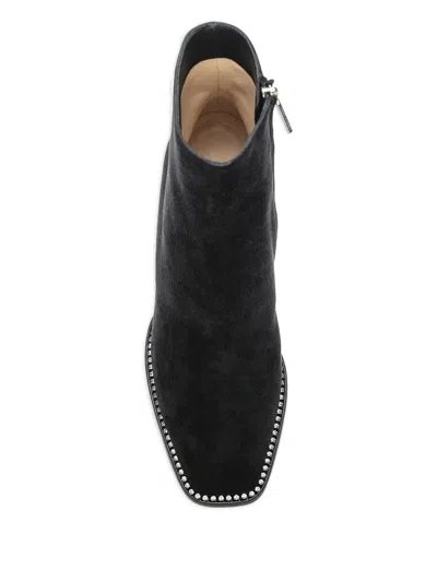 Jimmy Choo Crystal-embellished Block-heel Boots