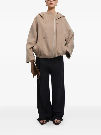 Aeron Drawstring-hood Jacket In Brown