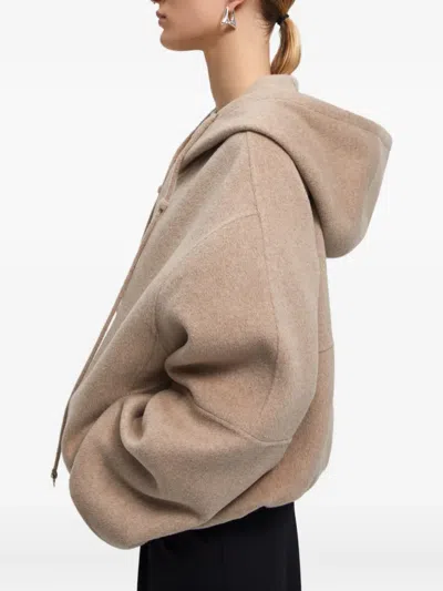 Aeron Drawstring-hood Jacket In Brown