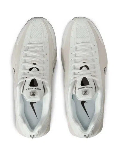 Nike Shox R4 Leather-suede Sneakers