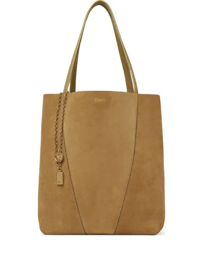 Chloé Suede Panel Tote Bag