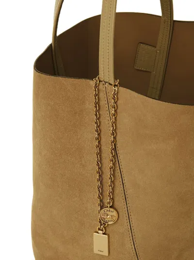 Chloé Suede Panel Tote Bag