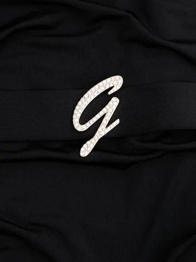 Guess Usa Embellished Strapless Mini Dress In Black