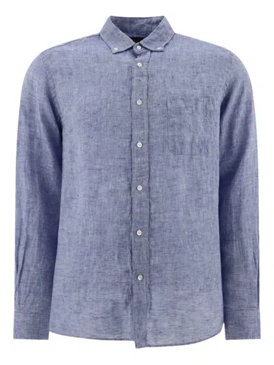 Beams Button-down Collar Linen-chambray Shirt