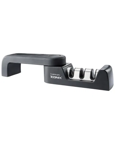 Cuisine::pro ® Iconix Silver/block Knife Sharpener In Black