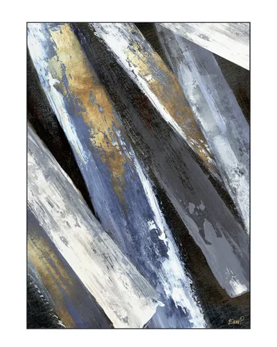 Empire Art Direct Intricate Mikado Washable Abstract Art Area Rug In Blue