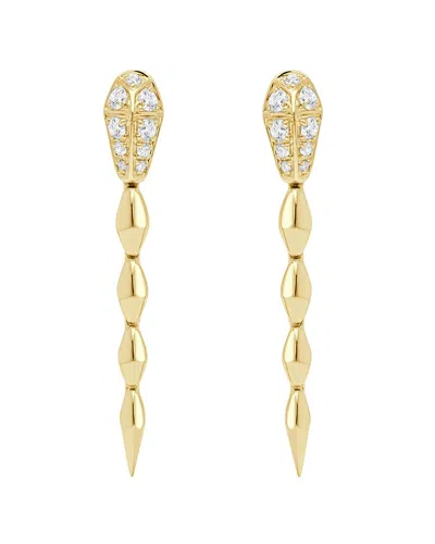 Sabrina Designs 14k 0.37 Ct. Tw. Diamond Snake Earrings In Gold