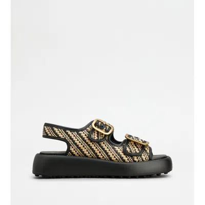 Tod's Sandals In Fabric