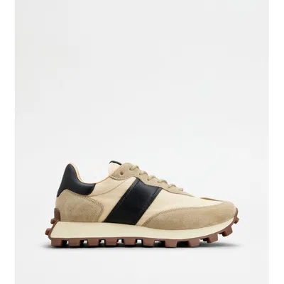 Tod's Suede Leather And Nylon 1t Sneakers Men