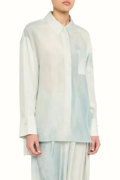 Jason Wu Oversized Button-up Shirt In Silk Habotai