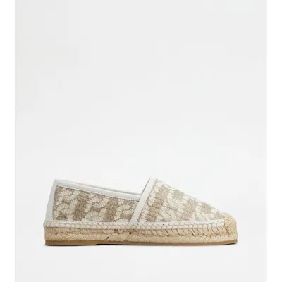 Tod's Kate Espadrilles In Canvas And Leather