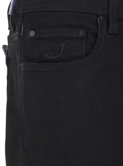Jacob Cohen Men Bard Slim Fit Five Pockets Denim In Black