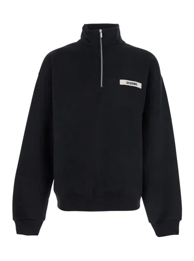 Jacquemus Grog Grain Zip-neck Sweatshirt