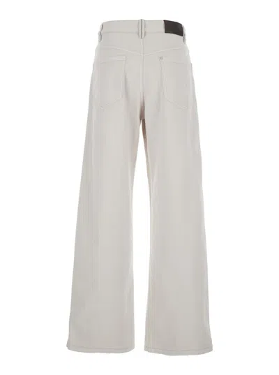 Brunello Cucinelli Pantalone Tinto In White