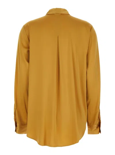 Forte Forte Button-down Silk Shirt In Brown