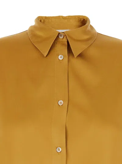 Forte Forte Button-down Silk Shirt In Brown