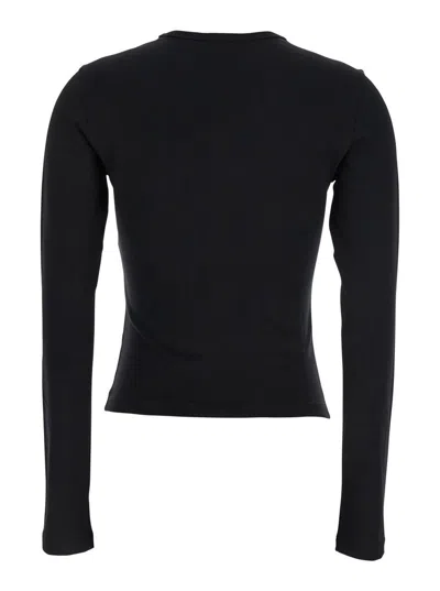Diesel T-uncutie-long-d T-shirt In Black