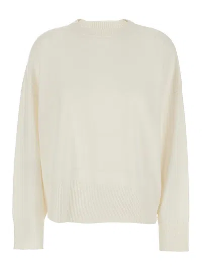 Loulou De Saison Anaa Lds Round Neck Sweater In White