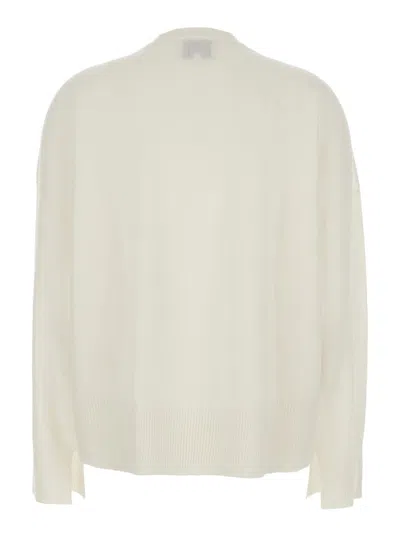 Loulou De Saison Anaa Lds Round Neck Sweater In White