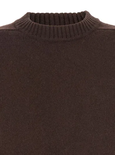 Loulou De Saison Baltra Ribbed-neck Sweater In Brown