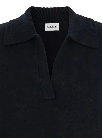 P.a.r.o.s.h Polo-neck Ribbed Sweater