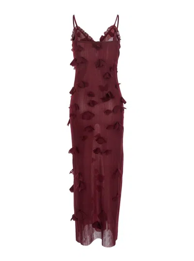 Coperni Women Butterflies Techno Dress In Burgundy