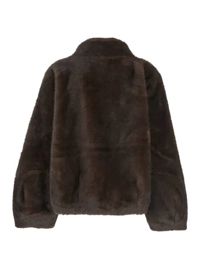 Plain Fake Mink Fur Jacket