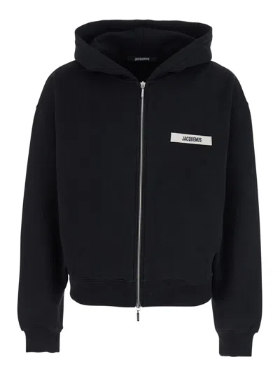 Jacquemus The Gros Grain Zip-up Hooded Sweatshirt