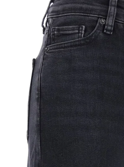 Frame Le Slim Palazzo High Waist Wide Leg Jeans In Black