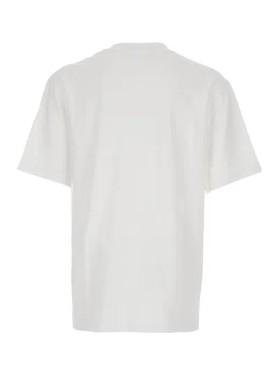 Jacquemus 'le T-shirt Gros Grain' White T-shirt With Logo Patch On The Front In White