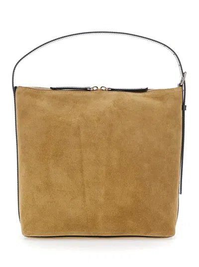 Apc Sac Vera Bags Suede And Smooth Leather In Brown