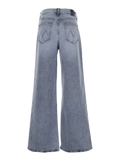 Mother The Ditcher Roller Sneak Jeans In Gray