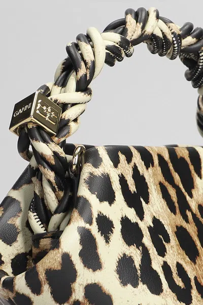 Ganni Mini Bou Leopard-print Tote Bag