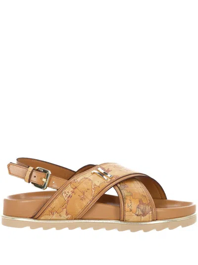 Alviero Martini Geo Beige Flat Sandal