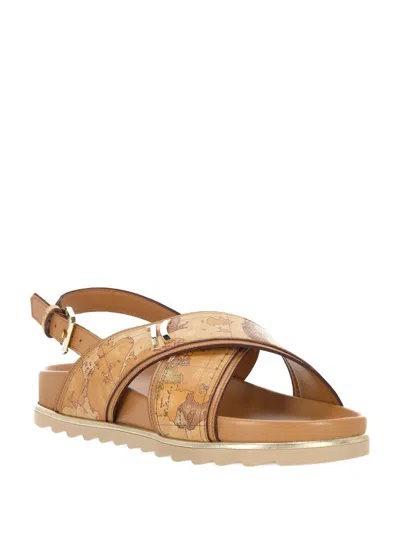 Alviero Martini Geo Beige Flat Sandal