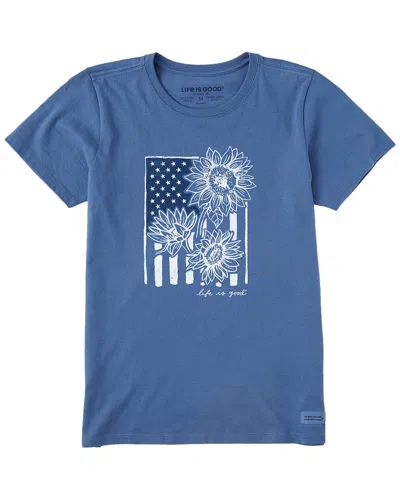 Life Is Good Crusher T-shirt In Blue