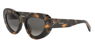 Celine 3 Dots Cl40320u - Havana Sunglasses