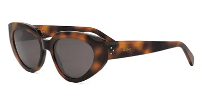 Celine 3 Dots Cl40286i - Havana Sunglasses