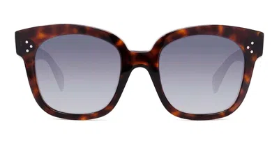 Celine 3 Dots Cl4002un - Havana Red Sunglasses